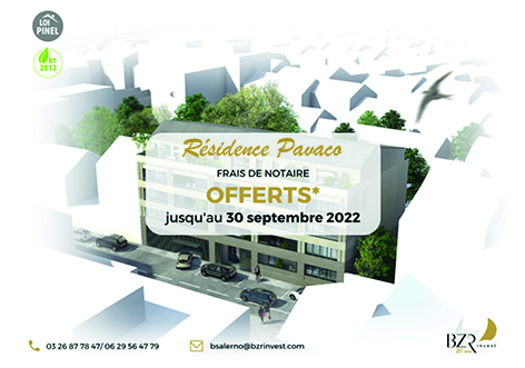 Frais de notaire offerts – Résidence PAVACO