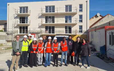 Une visite terrain au cœur du chantier Maldan/Henrot pour les étudiants en Génie Civil